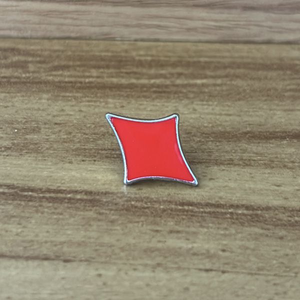 Aplique de Metal Broche para Chapéu Modelo Ouros Baralho