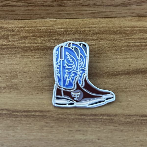 Aplique de Metal Broche para Chapéu Modelo Bota