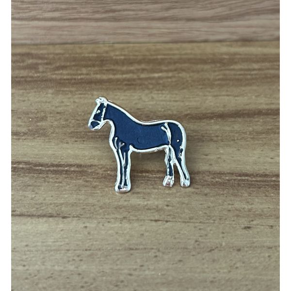 Aplique de Metal Broche para Chapéu Modelo Cavalo