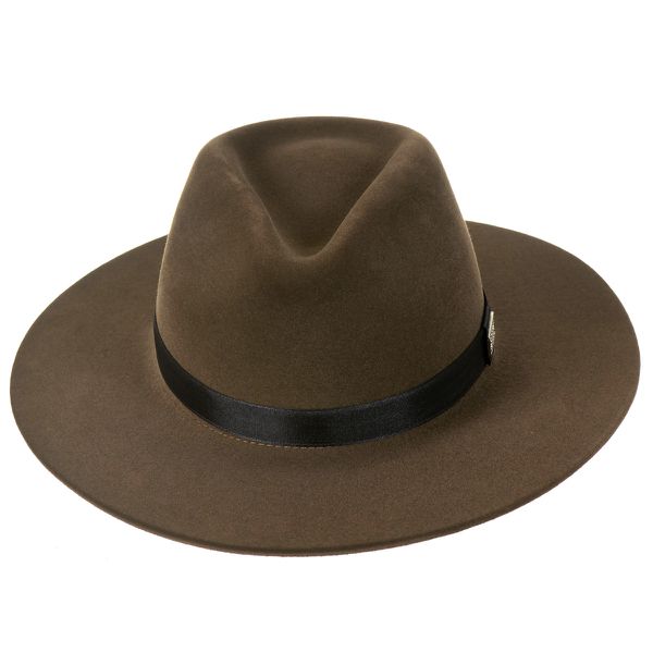 Chapéu Fedora Unissex Ferrugem com Bandinha de Cetim Aba 8 