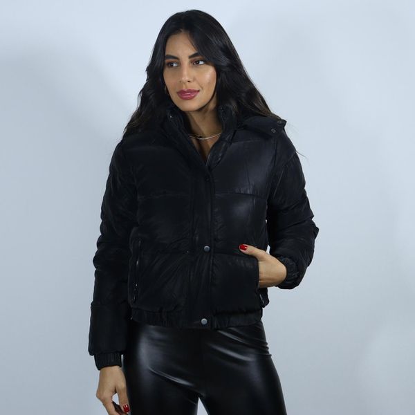 Bobojaco cor Preto com Capuz Feminino - Club 21 Country 