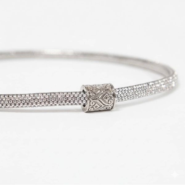 Chapéu Country Diamond Aba 10 Preto com Bandinha Brilhante Fina