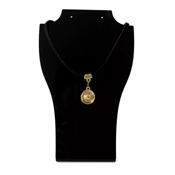 Choker Feminina Detalhe Dourado com Regulagem 