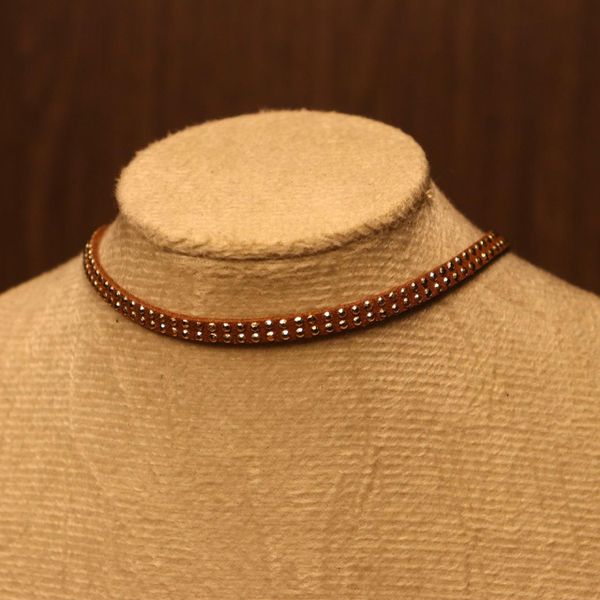 Choker Feminina Marrom