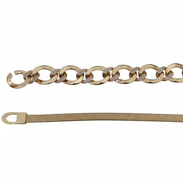 Cinto Corrente Dourado Country