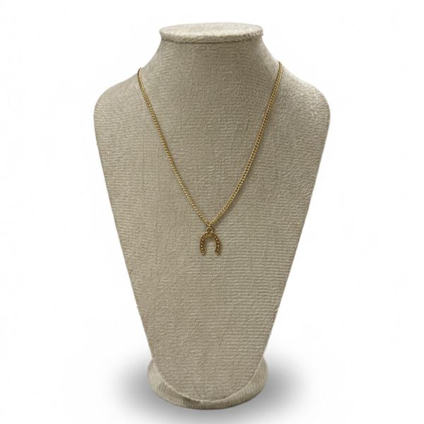 Colar Dourado Feminino Ferradura 