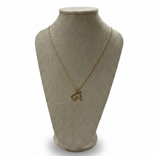 Colar Dourado Feminino Horse 