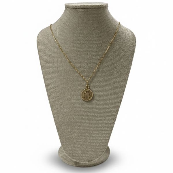 Colar Dourado Feminino Ferradura 