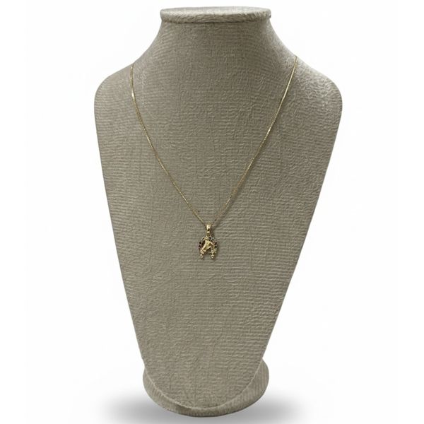 Colar Dourado Feminino Cravejado 