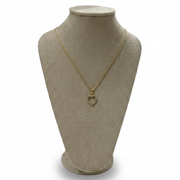 Colar Dourado Feminino Heart 