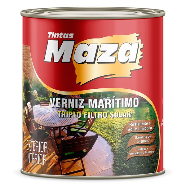 Verniz marítimo Brilhante Natural 3,6 litros naza 