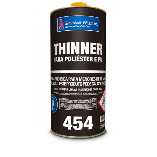 Thinner 454 Para Poliuretano/Poliéster - 900ml - Lazzuril