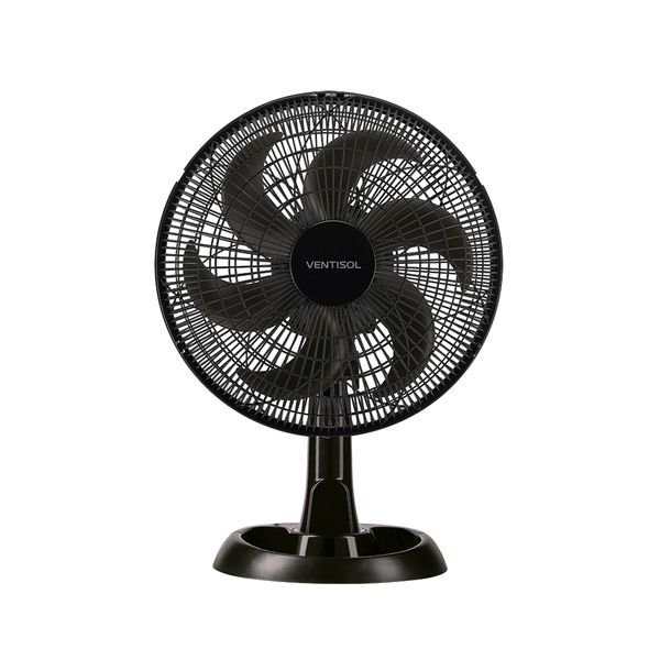 Ventilador de mesa Ventisol Turbo 6 preto com 6 pás 30cm 127V