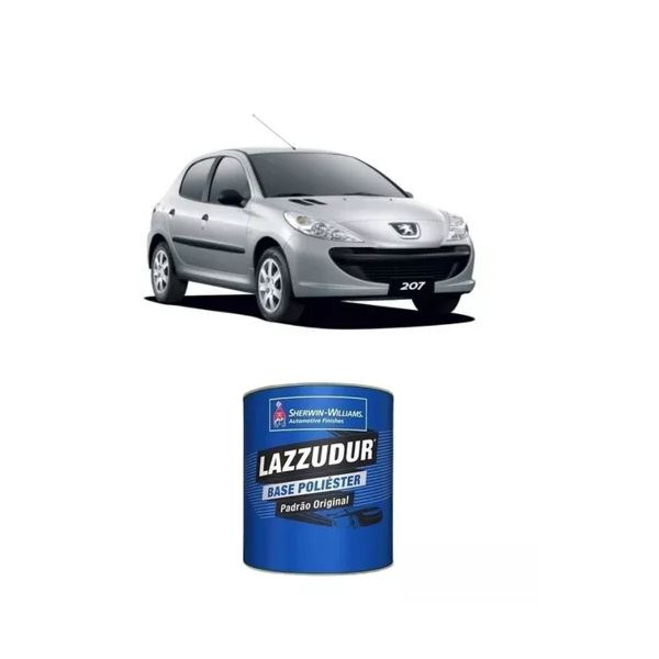 Tinta Automotiva Lazzuril Gris Aluminio Ezr Peugeot 900ml