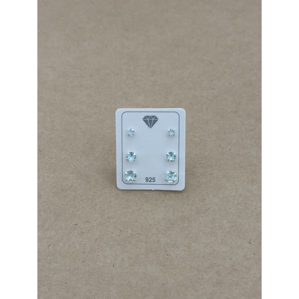 Trio Zircônia Redonda Acqua Marine Garras 3,4,5mm 