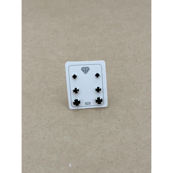 Trio Zircônia Redonda Ônix Garras 3,4,5mm 