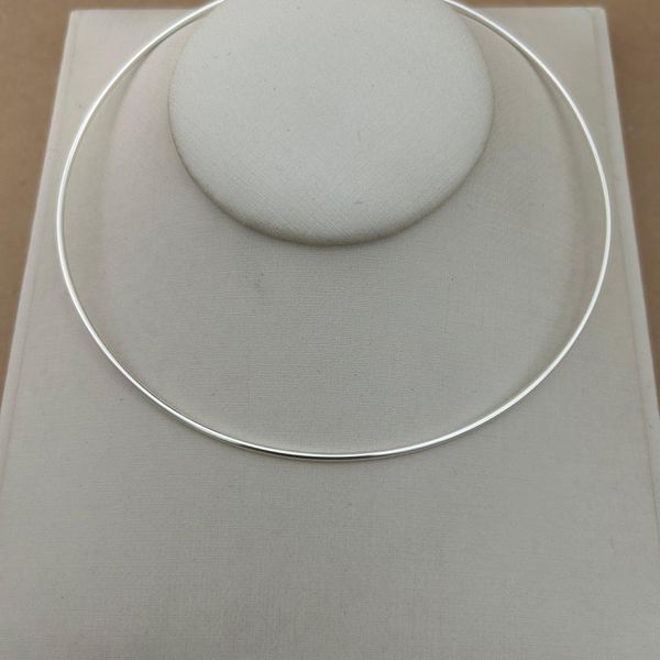 CHOKER ARO FIO REDONDO 1MM BOLINHAS NA PONTA