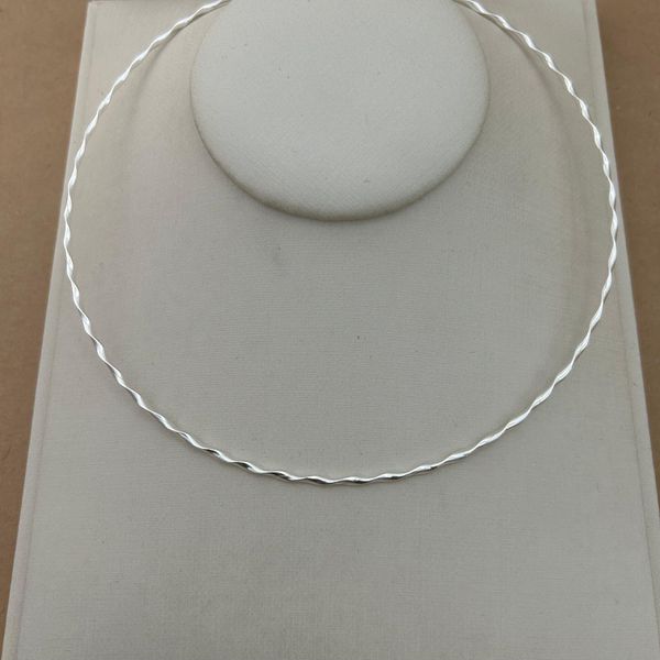 CHOKER ARO FIO TORCIDO 13CM DE TRAVA