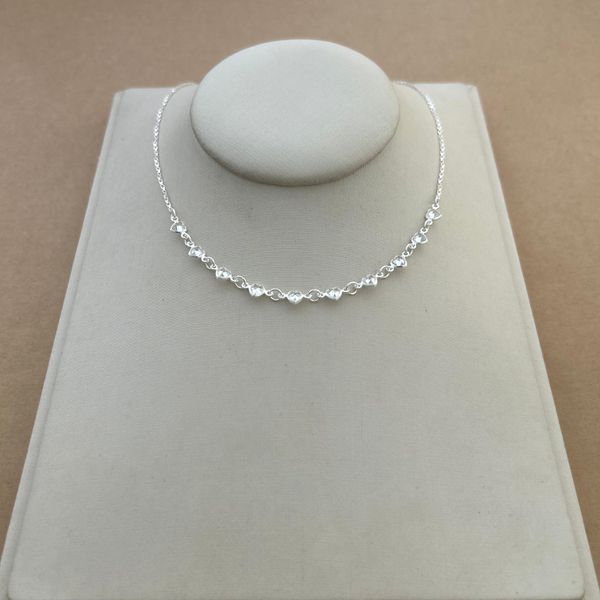 Choker 10 Corações Zircônia Cristal 