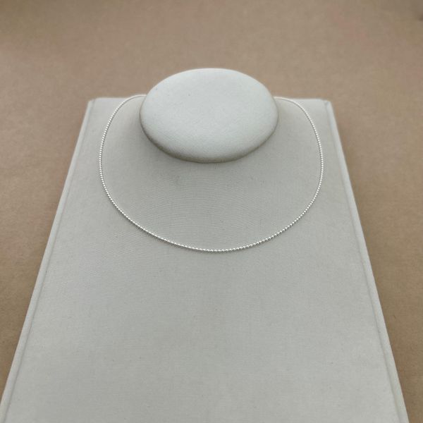 Corrente Bolinhas Diamantada Fina Feminina 50CM