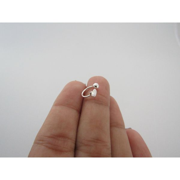 Piercing Fake Coração Liso e Bolinha Lisa