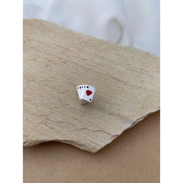 BERLOQUE SEPARADOR BARALHO CORAÇÃO VERMELHO RESINADO