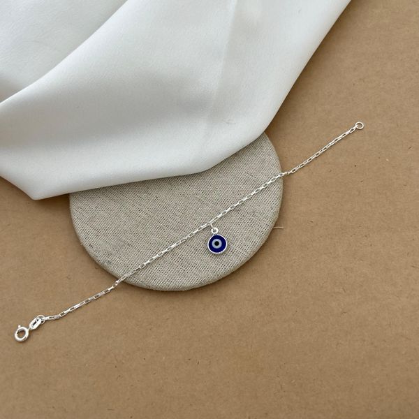 PULSEIRA CARTIER FININHA COM OLHO GREGO PENDURADO