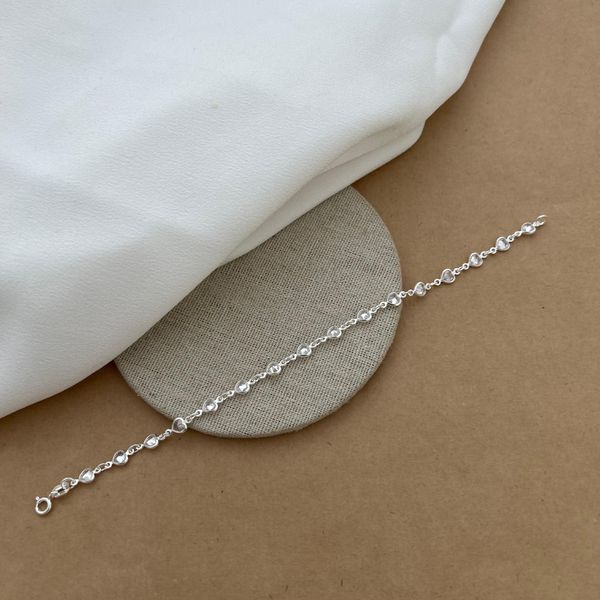 Pulseira Corações Zircônia Cristal 