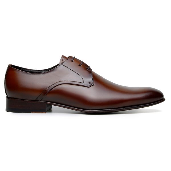 Sapato Social Masculino Derby CNS Camel