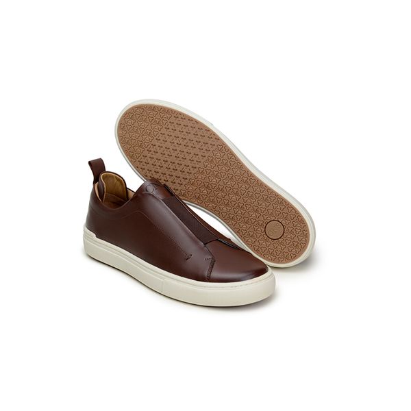 Sapatênis Casual Masculino Slip-on CNS Brown - CNS Calçados