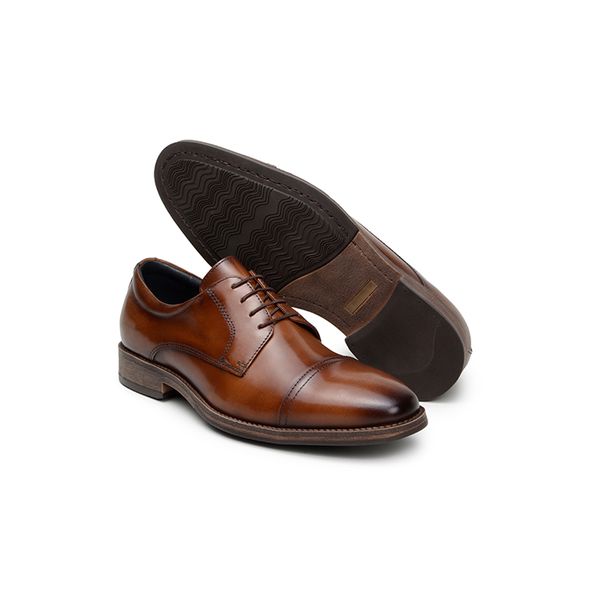 Sapato Social Masculino Derby CNS Whisky CNS Calçados