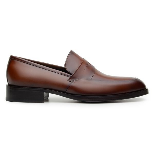  Sapato Social Masculino Loafer CNS Camel