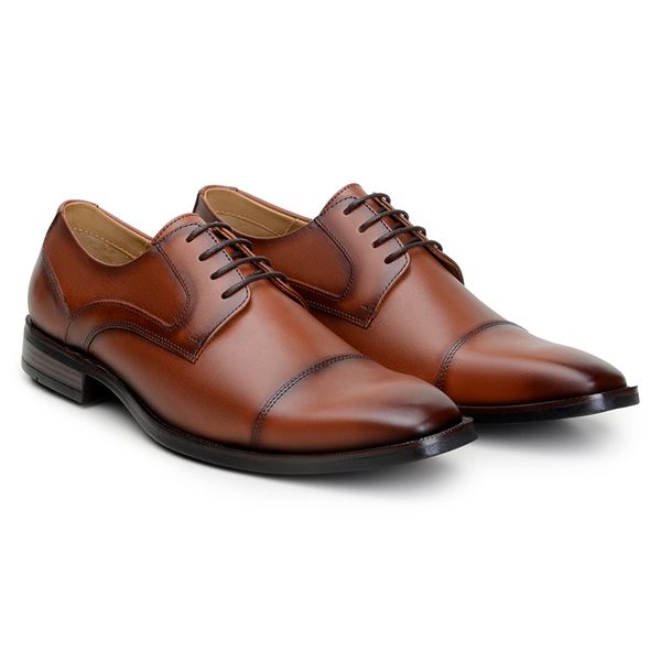 Sapato Social Masculino Derby CNS Whisky