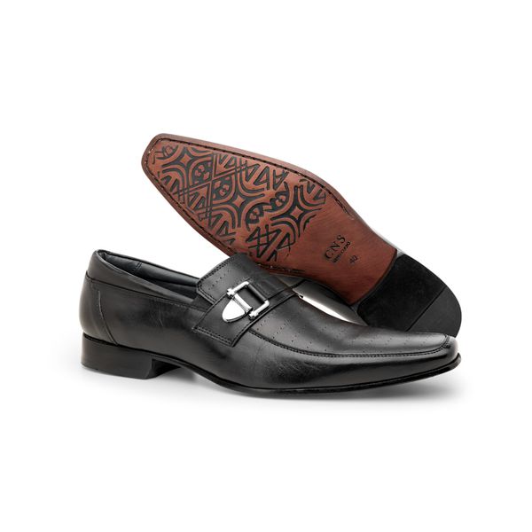 Sapato Masculino CNS Loafer Floather Preto - CNS Calçados