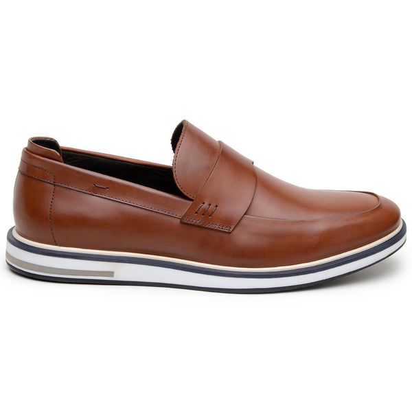 Sapato Casual Masculino Loafer CNS 176057 Conhaque