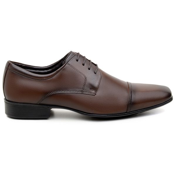 Sapato Social Masculino Derby CNS 40085 Dark Brown