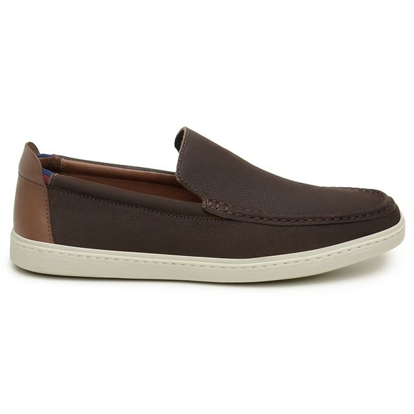 Sapato Casual Masculino Mocassim CNS 20001 Café e Havana