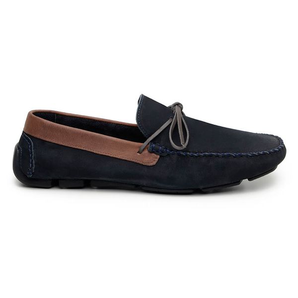 Sapato Casual Masculino Driver CNS 1316 Marinho e Café