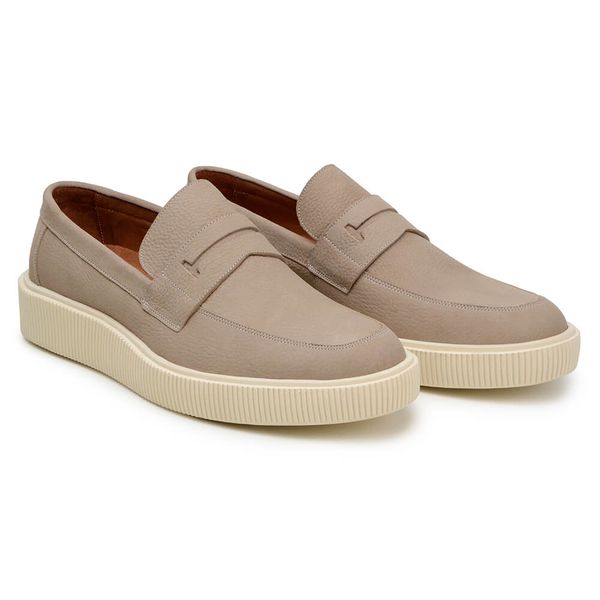 Sapato Casual Masculino Mocassim CNS 5407 Sand CNS