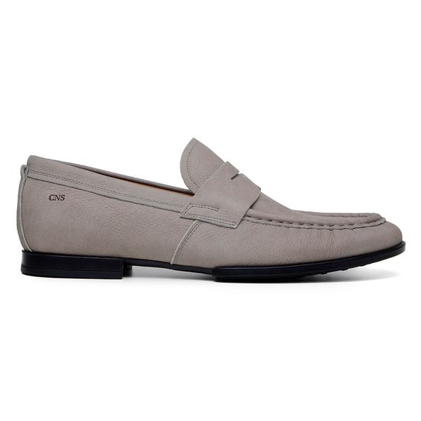 SAPATO CASUAL MASCULINO MOCASSIM CNS BRUCE I CINZA