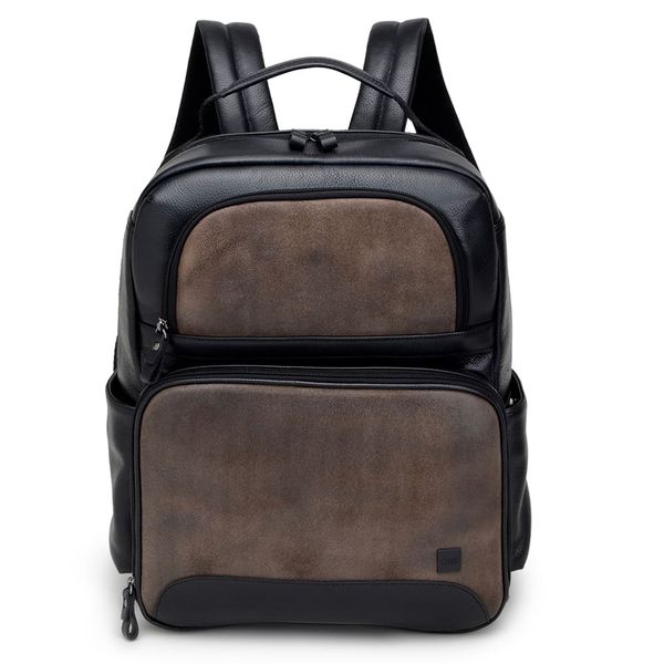 Mochila Masculina CNS MRC 02 Preto e Kaqui