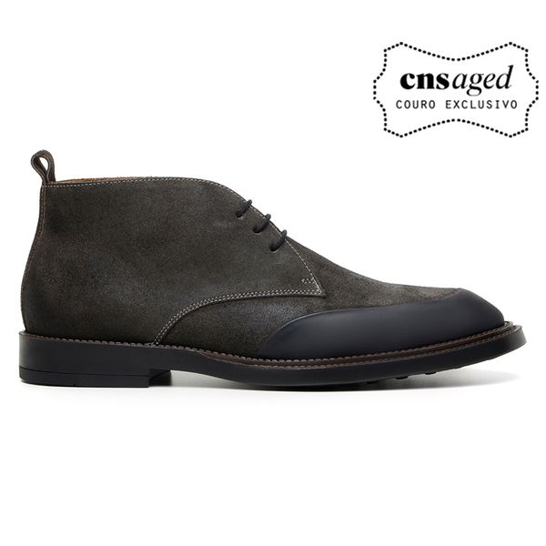 Bota Casual Masculina CNS 611024 Chumbo e Preto