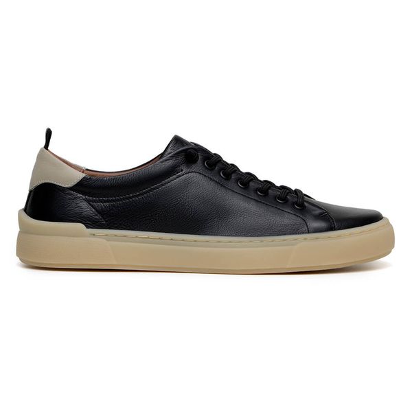 Tênis Casual Masculino CNS BOF 002 Preto e Off White