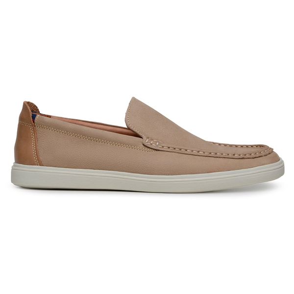 Sapato Casual Masculino Mocassim CNS 20001 AREIA E CARAMELO