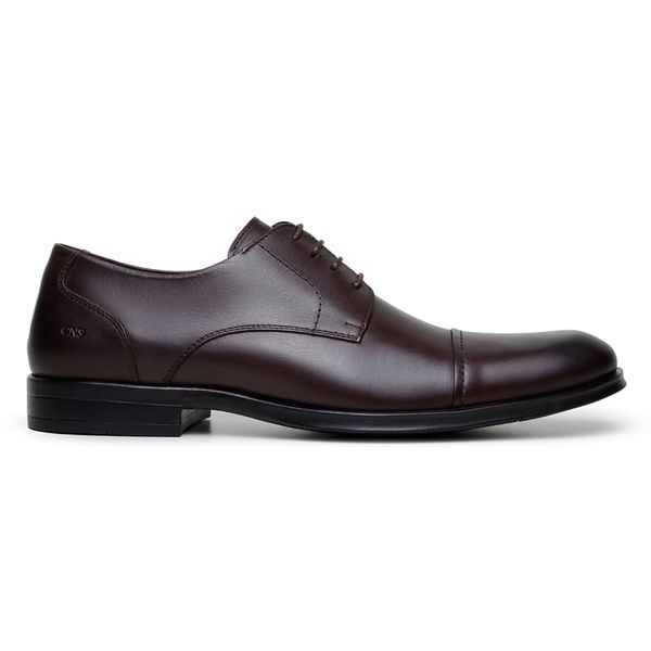 Sapato Social Masculino Derby CNS 71010 Café