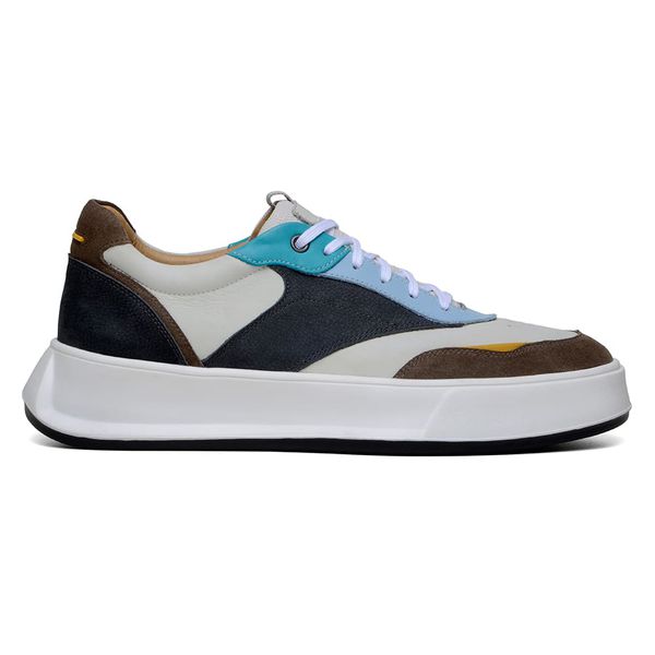 TÊNIS CASUAL MASCULINO CNS BOLD II AZUL E BEGE