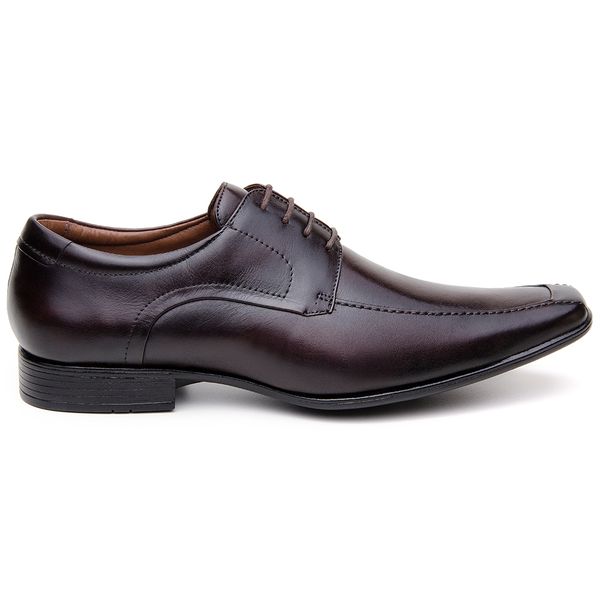 Sapato Social Masculino Derby CNS 7401 Café