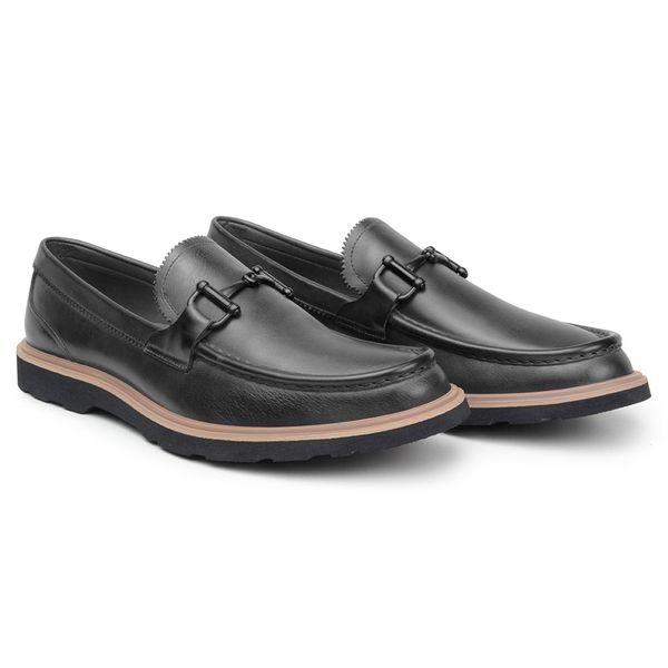Sapato Casual Masculino Mocassim CNS 426017 Preto CNS