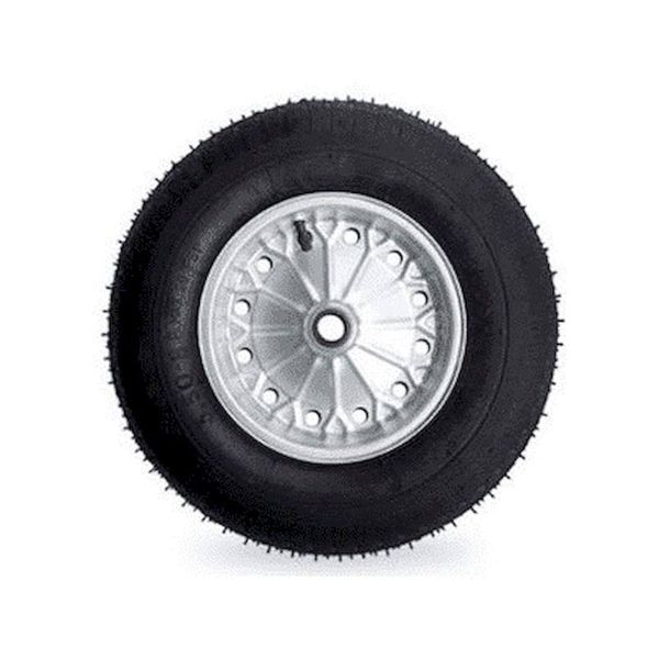 Roda Carrinho Mão Pneu Câmara 3,25x8 Sem Rolamento Metalosa