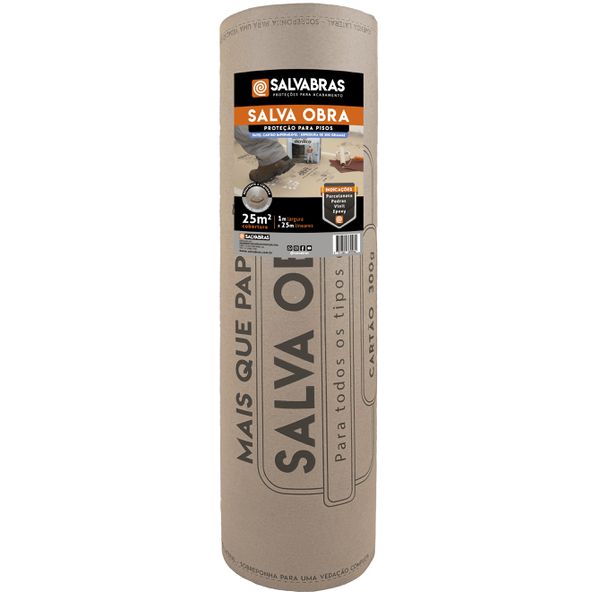 Protetor De Piso Reforma Salva Obras Impermeavel 1m X 25m